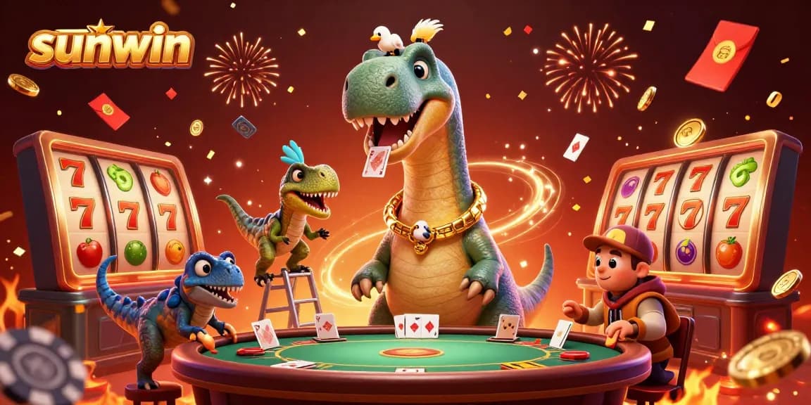 Experience the excitement at sunwin with animated casino action featuring lively characters and dynamic gaming elements.