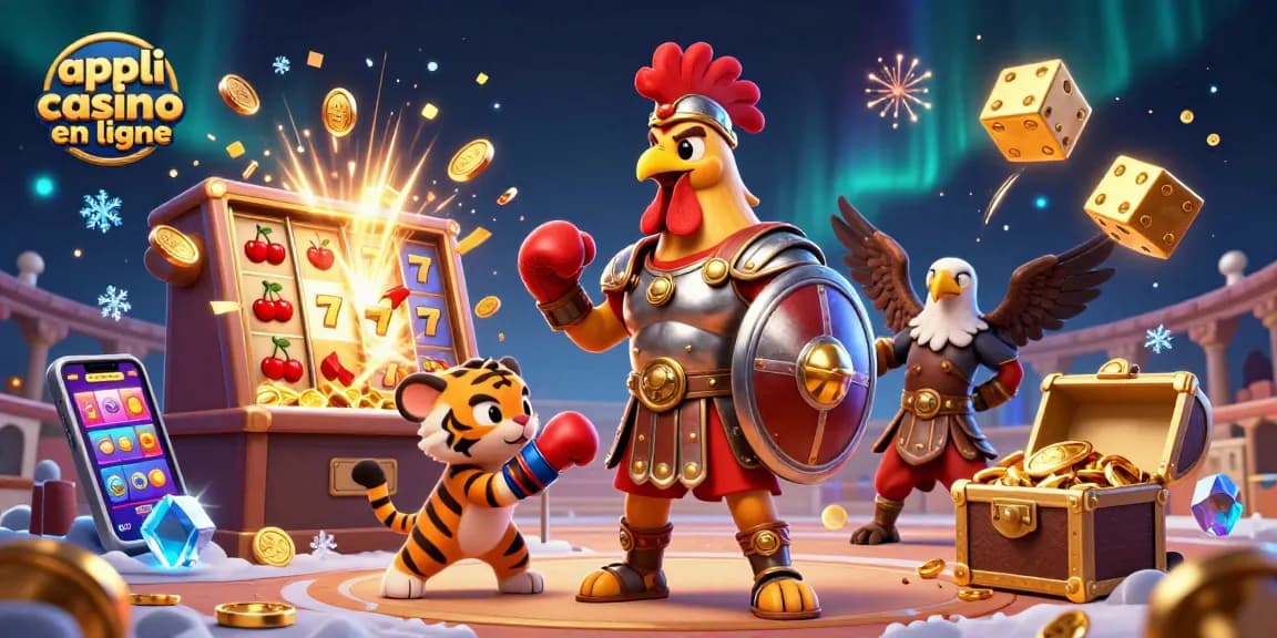 Jouez à des jeux passionnants avec l'appli casino en ligne grâce à des jackpots gagnants et des animations colorées.