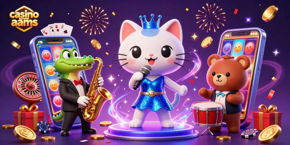 Vivi l'emozione di un casino non AAMS con musica e giochi che si animano in scena.