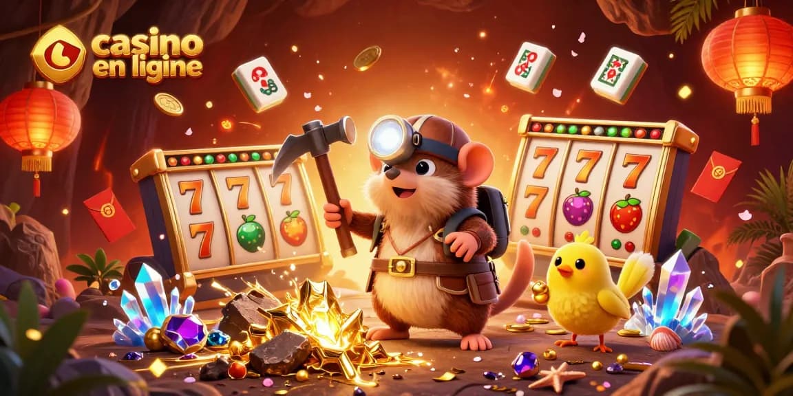 Jouez au casino en ligne et découvrez l'excitation des jackpots avec notre illustration dynamique.