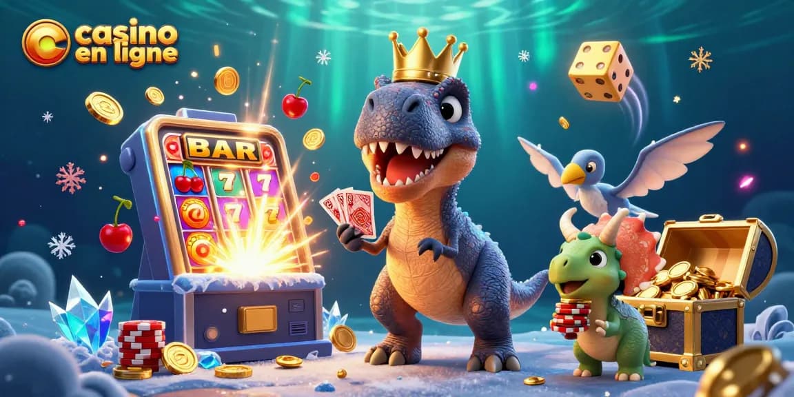Gagnez sur le casino en ligne avec un T-Rex et un assistant pterodactyle au milieu d'une explosion de jackpots.