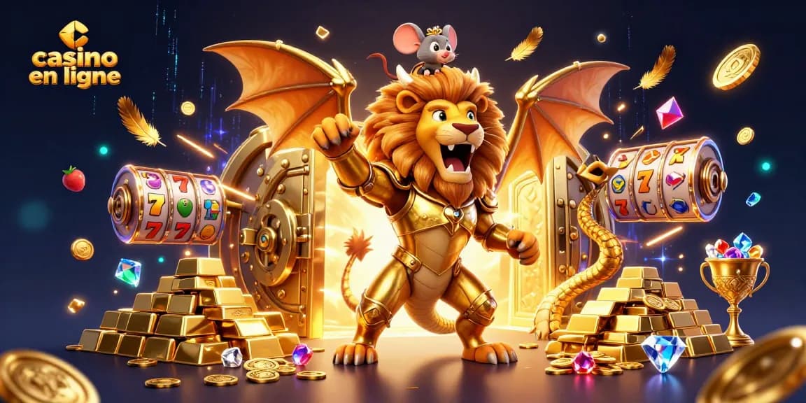 Profitez d'une expérience immersive au casino en ligne avec des créatures fantastiques et des trésors scintillants.