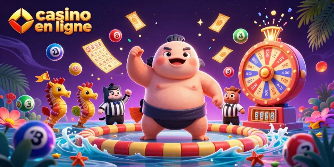 Plongez dans l'univers du casino en ligne avec cette illustration 3D captivante.