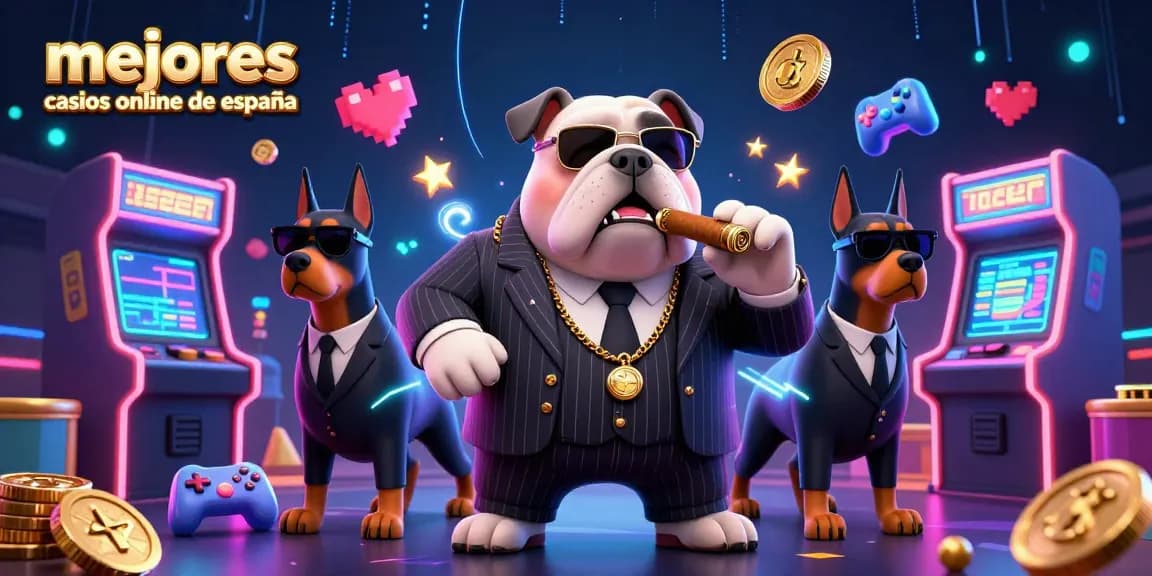 Juega en los mejores casinos online de España, rodeado de elementos dinámicos de juego.
