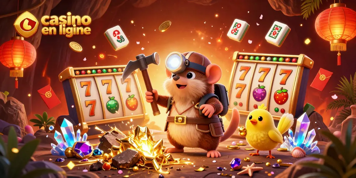 Jouez au casino en ligne et découvrez l'excitation des jackpots avec notre illustration dynamique.