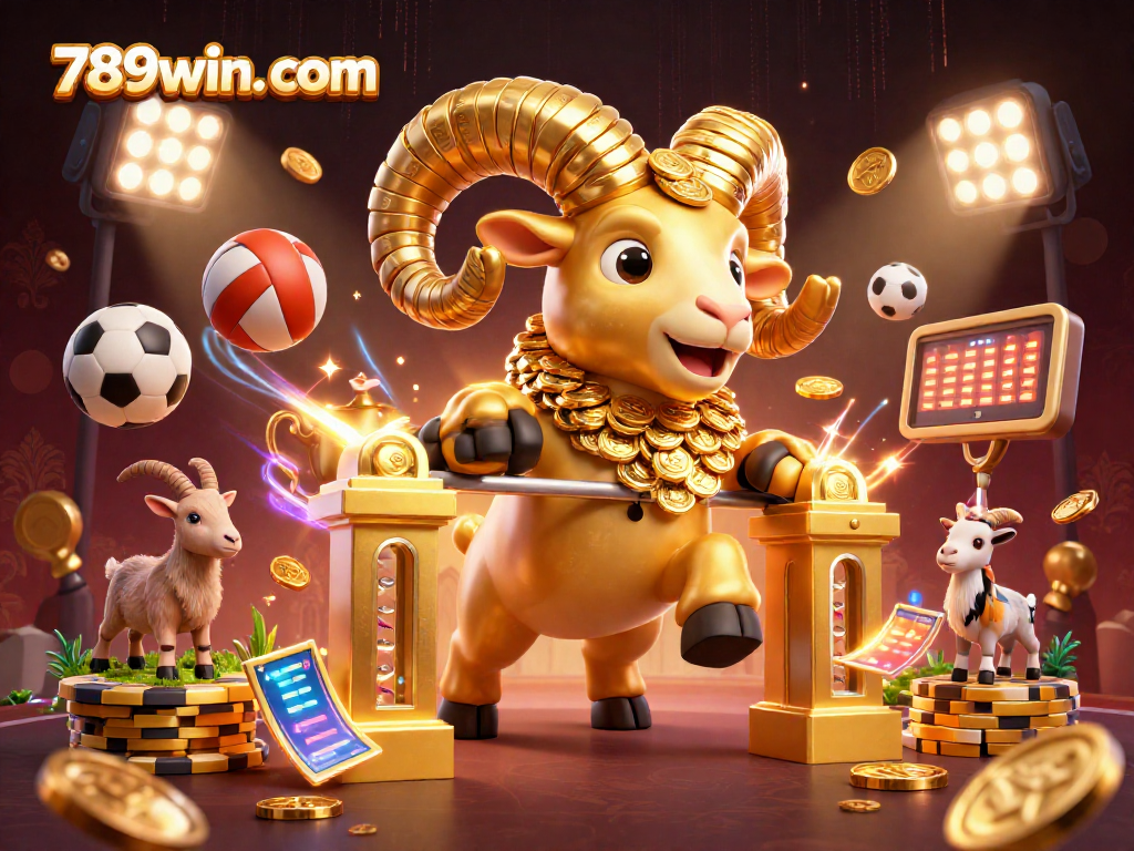 Place bets and win big with 789win. com's vibrant 3D casino illustration full of action!