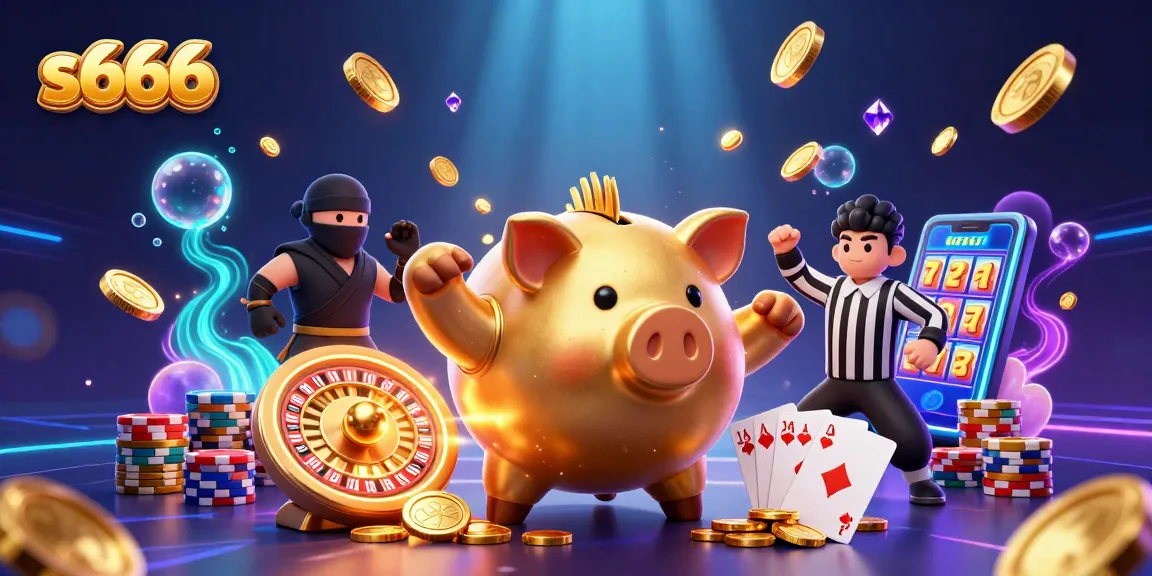 Experience thrilling wins with s666 casino's dynamic gaming scene featuring vibrant characters and elements.