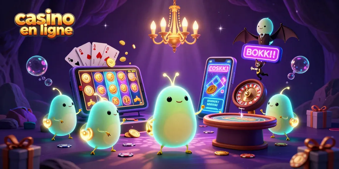 Jouez au casino en ligne avec une scène magique de lucioles et un dealer chauve-souris