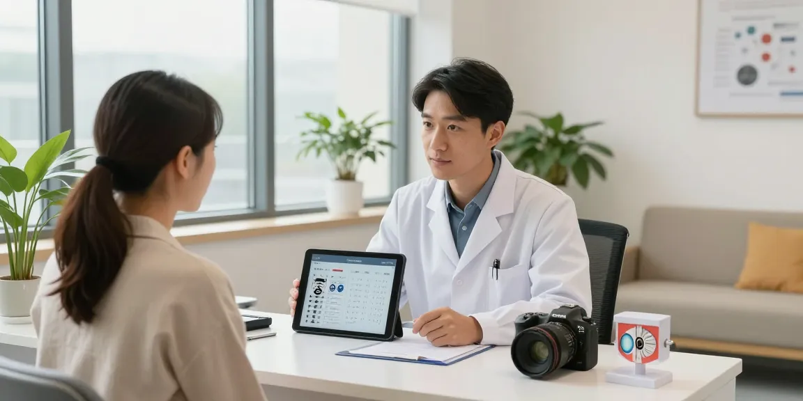 Consultation at SNU Eye Clinic showcasing advanced eye care solutions at www.snuseoulglobal.com