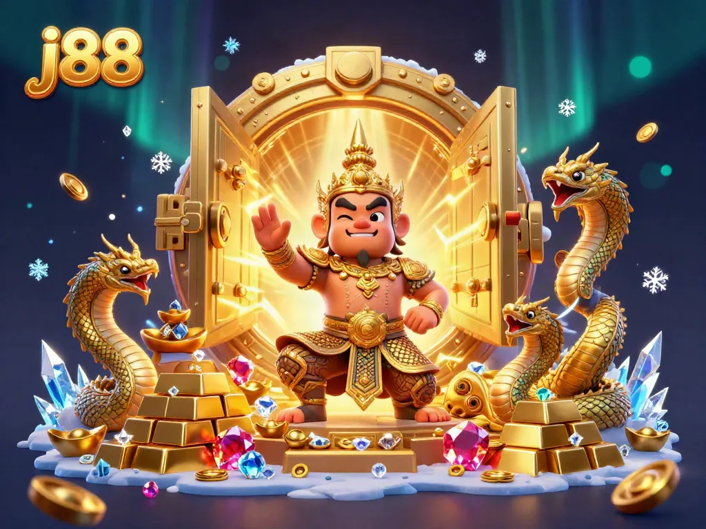 Experience the thrilling world of j88 casino games with colorful guardians and treasures.