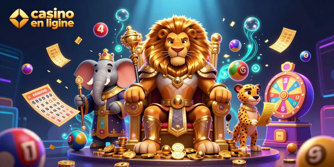 Découvrez le royaume du casino en ligne avec des personnages de jeu colorés et dynamiques.