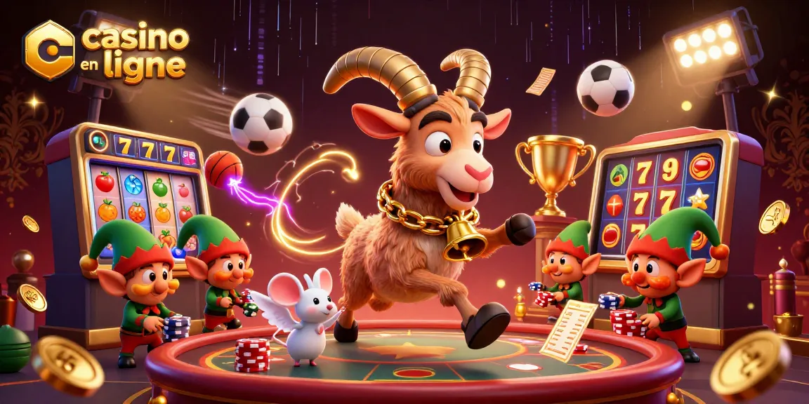 Un casino en ligne animé par un Krampus fantastique avec des elfes, défiant l'ordre et le plaisir.