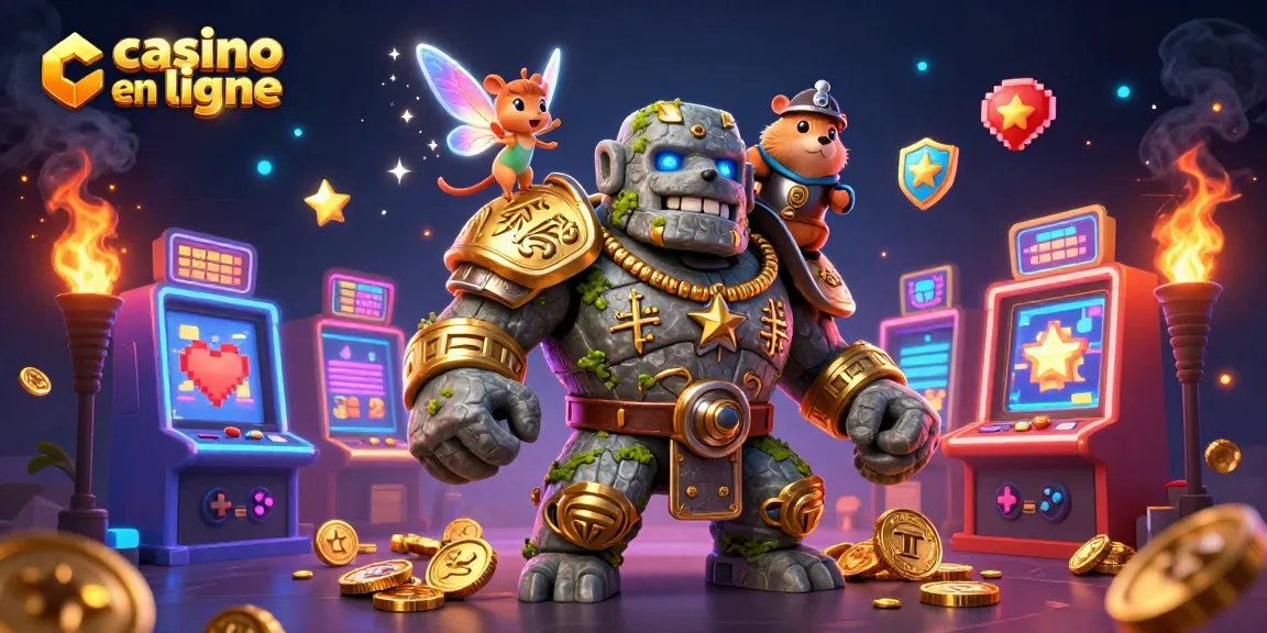 Jouez sur un casino en ligne avec un golem ancien, une fée magique et un hamster chevalier.