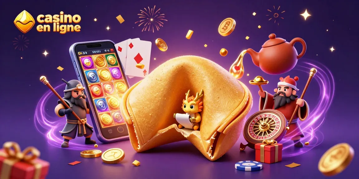 Jouez à un casino en ligne avec des personnages de jeu 3D animés célébrant sous des confettis
