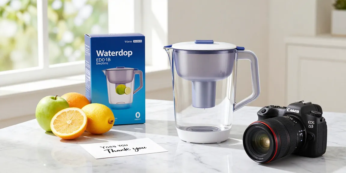 Waterdrop ED01B Electric Water Filter Pitcher for online shopping and product review, best deals in e-commerce marketplace.