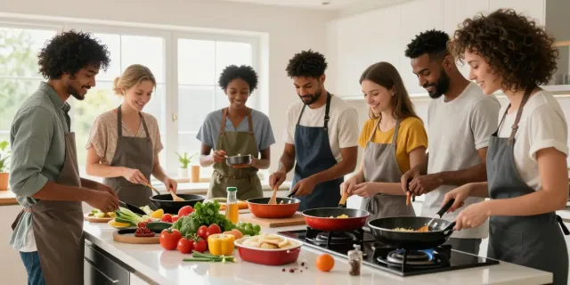 CookWare Price in Bangladesh showcased with diverse cookware in a vibrant kitchen.