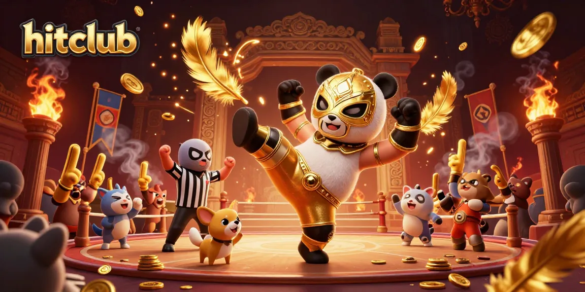 Experience the excitement of hitclub with dynamic gaming action featuring animated characters and casino elements.