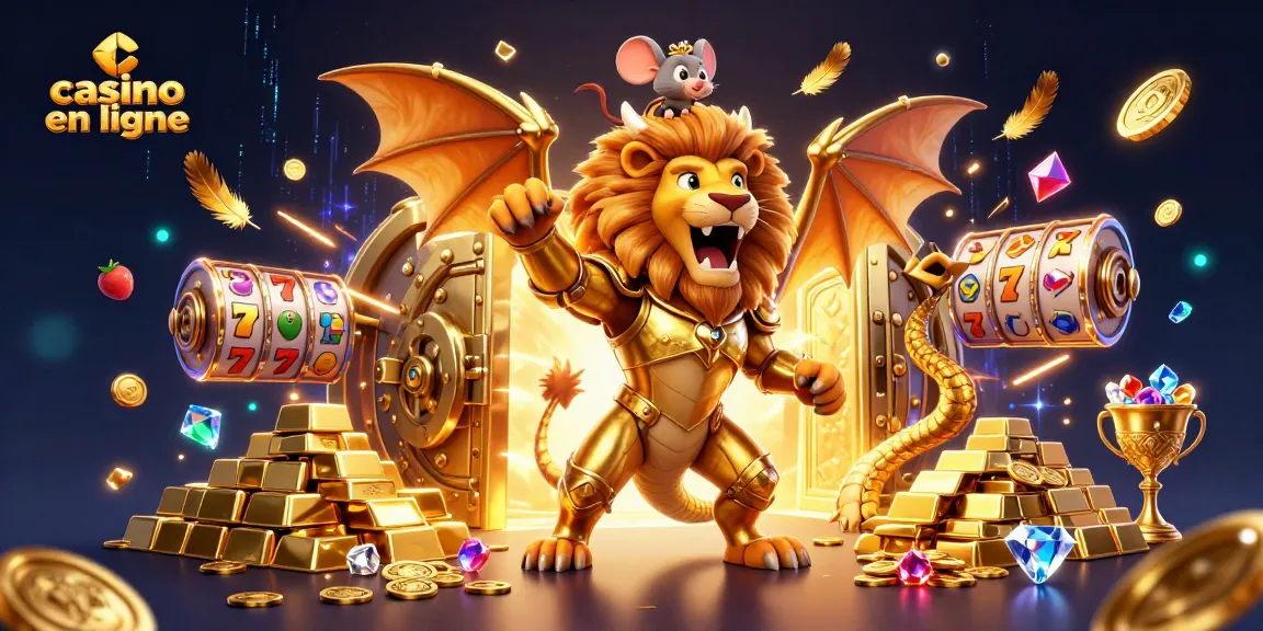 Profitez d'une expérience immersive au casino en ligne avec des créatures fantastiques et des trésors scintillants.