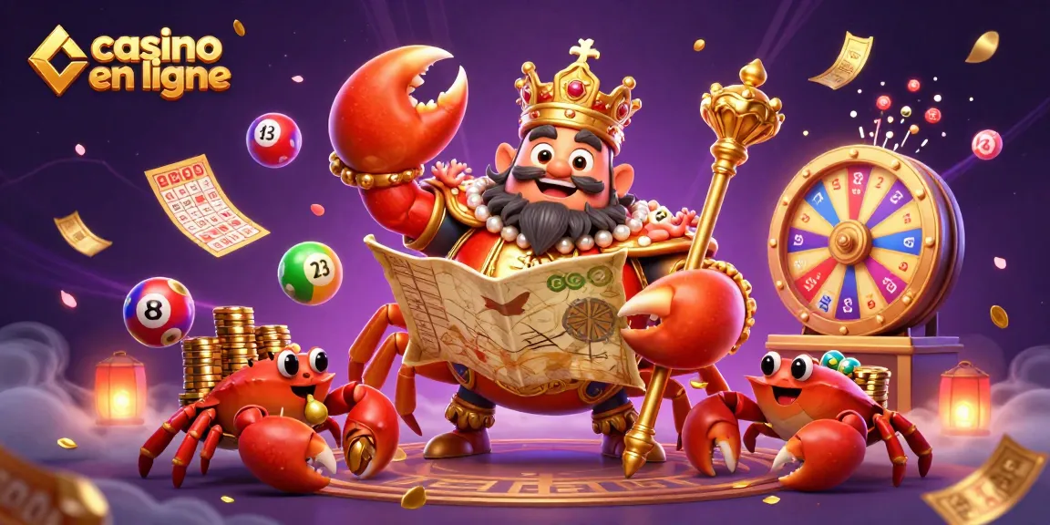 Vivez le jeu avec le roi des crabes en jouant à un casino en ligne rempli de loteries.