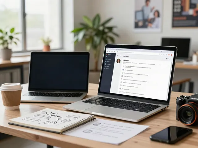 Learn how to write social media bios with AI in a modern workspace.