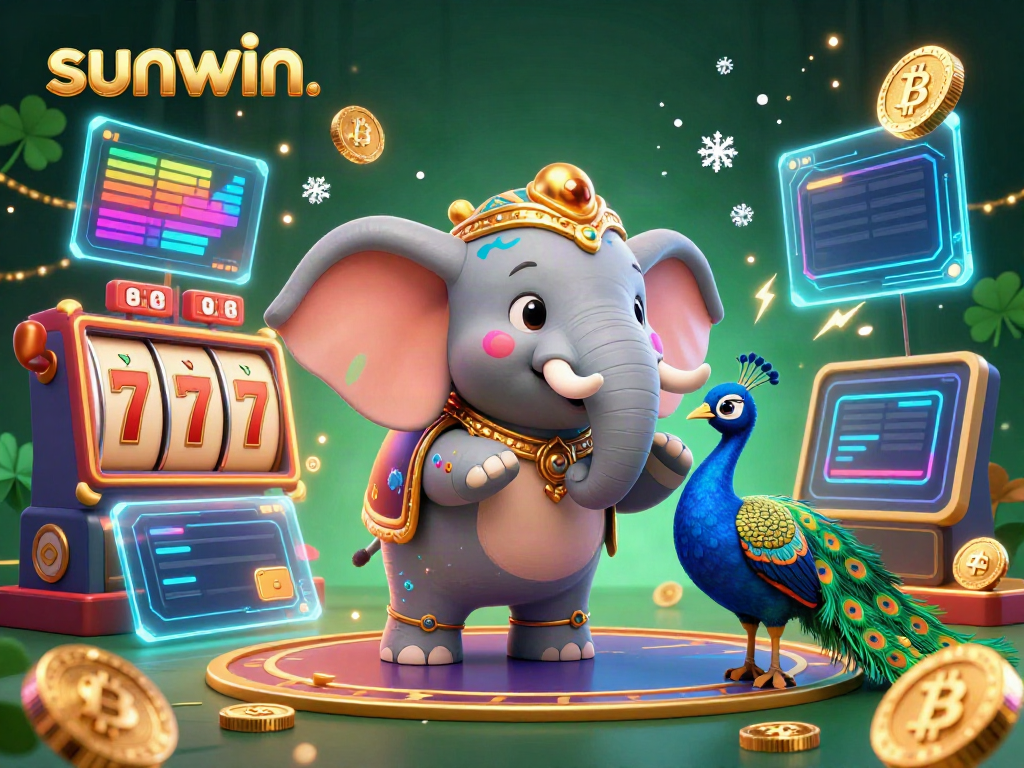 Experience thrilling slots and crypto gaming with sunwin in a vibrant casino atmosphere.