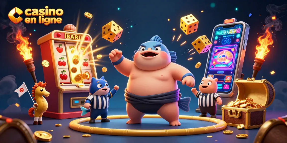 Jouer dans un casino en ligne avec des machines à sous et des effets de jackpot.