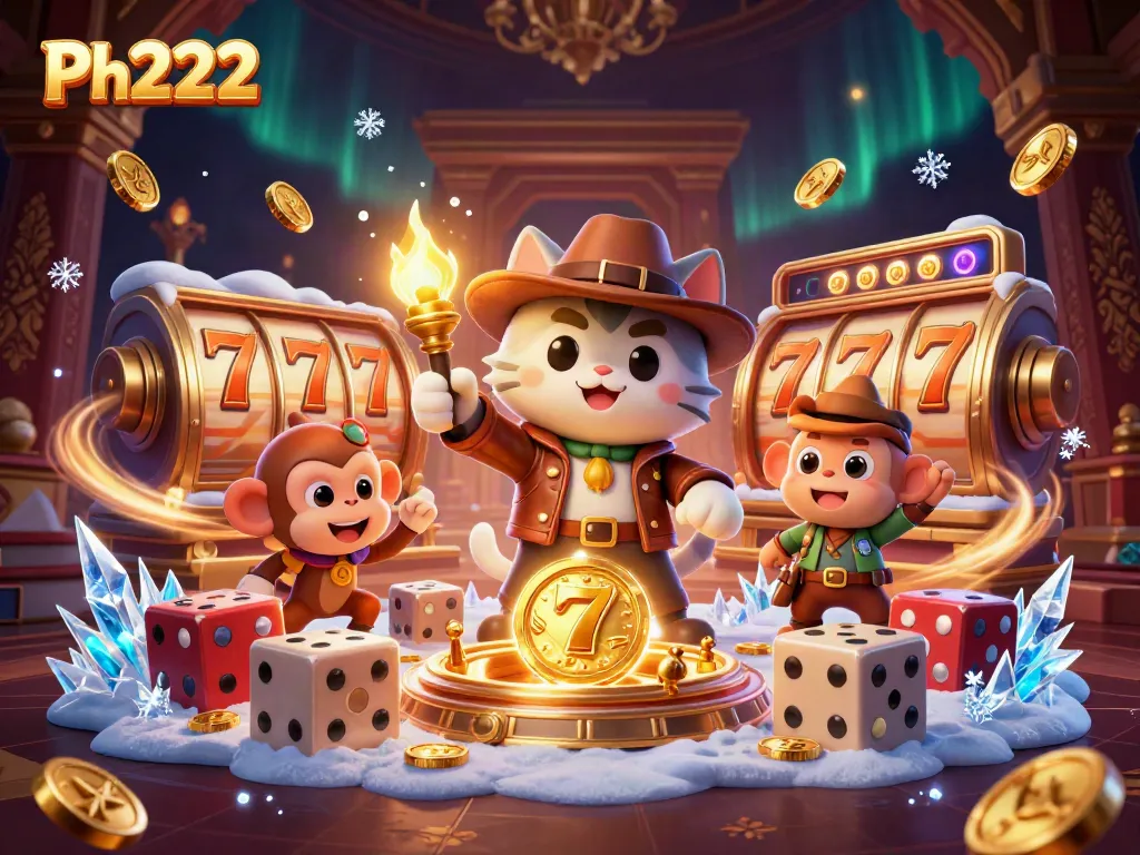 Engage in Ph222’s thrilling casino adventures with colorful slots and vibrant game characters.