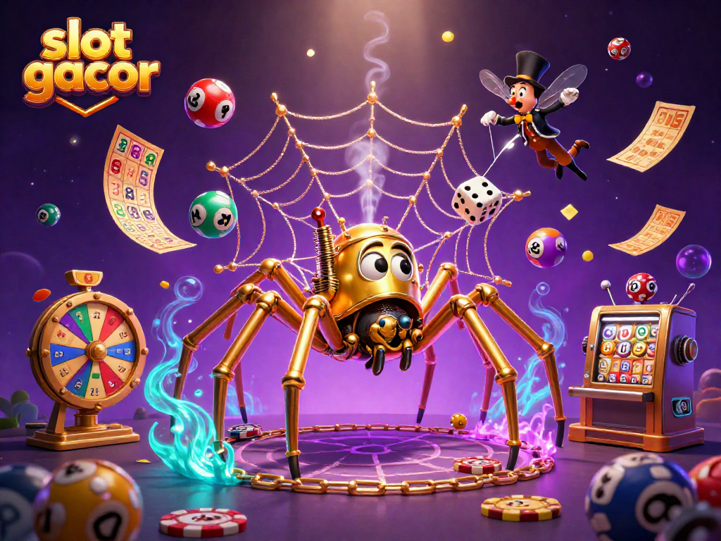 Spin and win with slot gacor's vibrant characters and dynamic elements in a captivating casino scene.