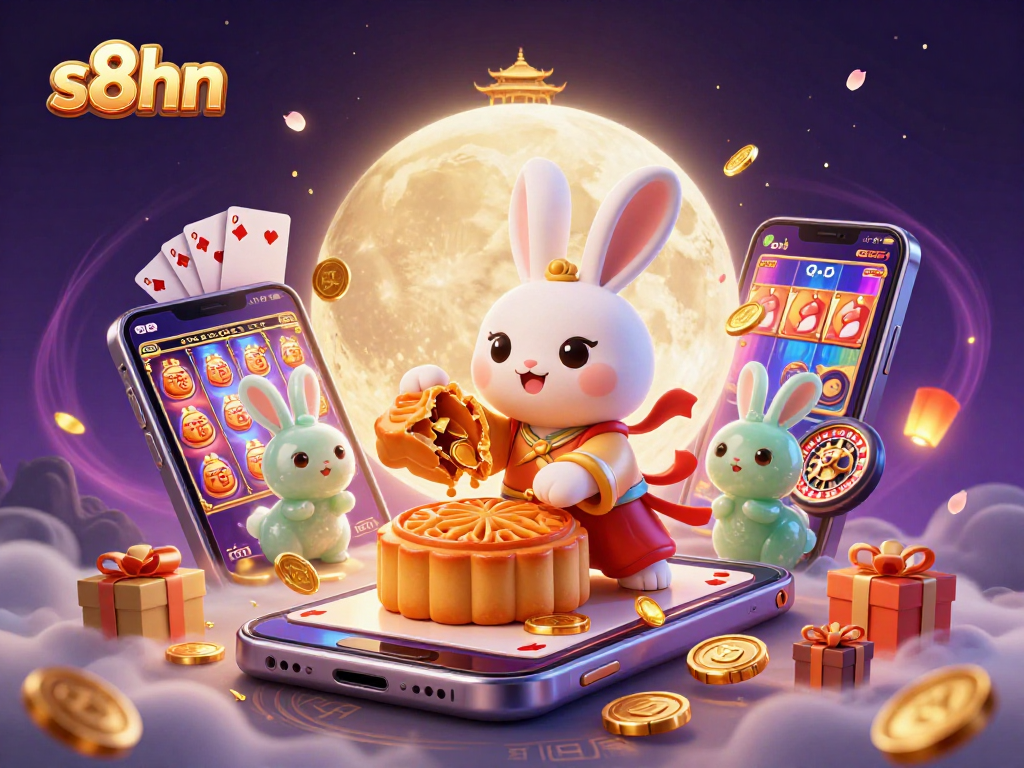 Engage with s8hn's vibrant casino experience featuring animated games and festive elements.