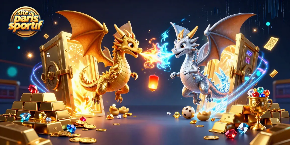 Gagnez sur le site de paris sportif avec des dragons et des trésors scintillants.