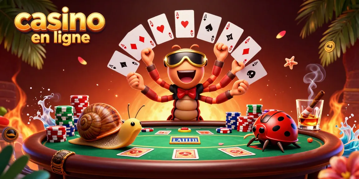 Le casino en ligne propose des jeux palpitants avec un dealer millipède et des jetons imposants.
