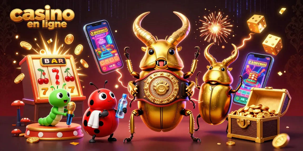 Visualisez l’univers captivant du casino en ligne avec des personnages animés et des éléments de jackpot scintillants.
