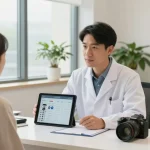 Consultation at SNU Eye Clinic showcasing advanced eye care solutions at www.snuseoulglobal.com