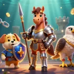 Experience the excitement of Tài xỉu MD5 with a vibrant 3D illustration showcasing unique game elements and characters.