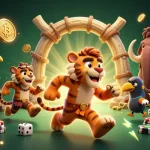 Experience thrilling gameplay at rr88pet with exciting casino elements and a vibrant prehistoric setting.
