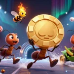 Scopri i migliori siti scommesse mentre gli insetti fuggono con una chip d'oro.