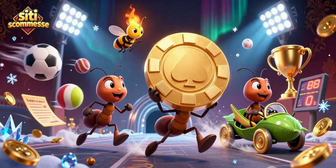 Scopri i migliori siti scommesse mentre gli insetti fuggono con una chip d'oro.