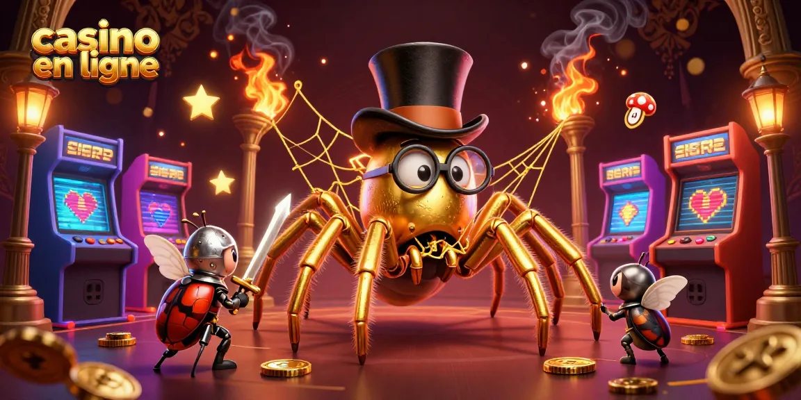 Plonge dans l'univers vibrant des casinos en ligne avec cette illustration captivante.