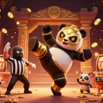 Expérience intense de casino en ligne avec des personnages animés comme un panda lutteur et un chihuahua arbitre.