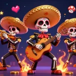 Gioca nei migliori usdt casino con una band mariachi colorata e macchine da gioco 3D avvolte da effetti luminosi.