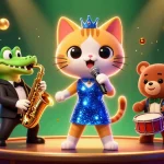 GK88 showcases vibrant slot gaming with a jazz singer cat, saxophonist crocodile, and drummer bear in an interactive scene.