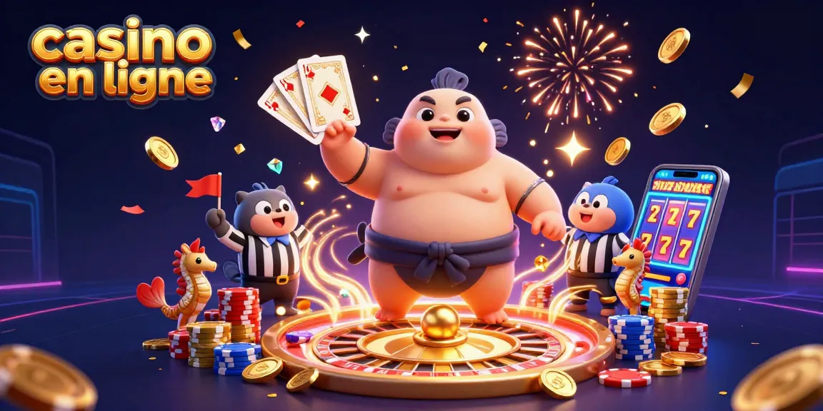 Jouer sur un casino en ligne avec un poisson globe et un juge chat devant une scène sous-marine festive.