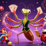 Experience gaming thrills on Trang chủ Sunwin with vibrant lottery balls, festive atmosphere, and lively characters.