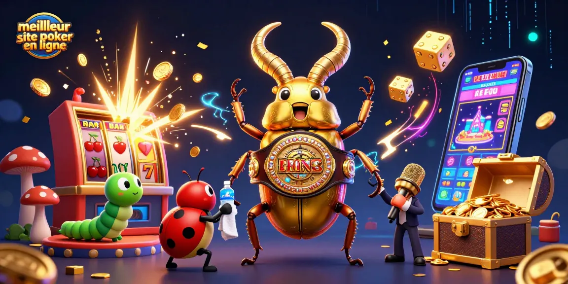 Vivre l'excitation du poker en ligne avec le meilleur site de poker en ligne, des personnages dynamiques au milieu d'une scène de casino.