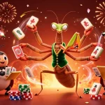 Jouez au casino en ligne avec des cartes et des jetons dans un univers festif rempli de détails.