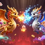 Découvrez des dragons enchantés au service du casino en ligne, entourés de symboles de fortune.