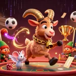Un casino en ligne animé par un Krampus fantastique avec des elfes, défiant l'ordre et le plaisir.