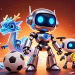 Illustration dynamique mettant en avant le site de paris sportif avec des personnages de jeu et des éléments de paris.