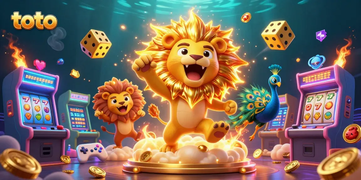 Menang besar dalam permainan toto dengan slot dan dadu emas yang sedang berputar