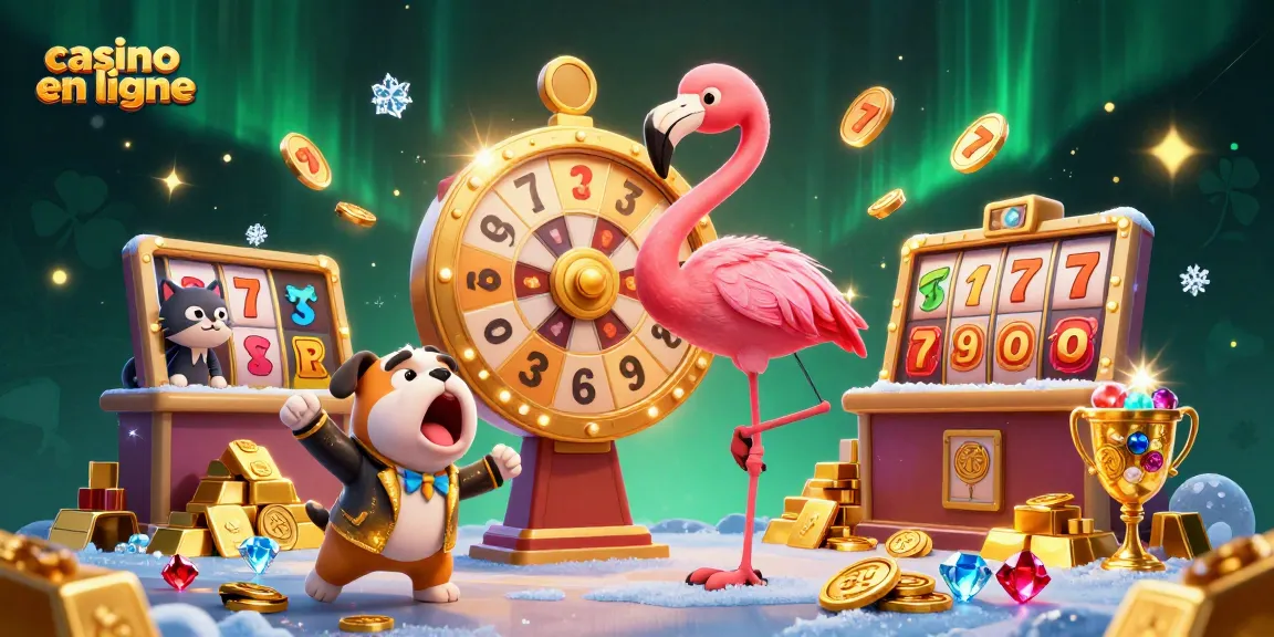 Un jeu dynamique trouve des casinos en ligne avec un flamant rose coloré et un bulldog passionné.
